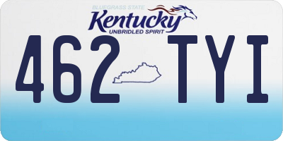 KY license plate 462TYI