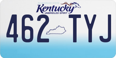 KY license plate 462TYJ