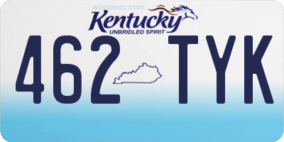 KY license plate 462TYK