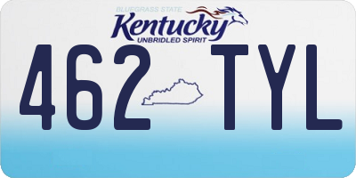 KY license plate 462TYL