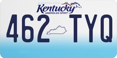 KY license plate 462TYQ