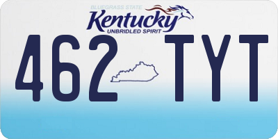 KY license plate 462TYT