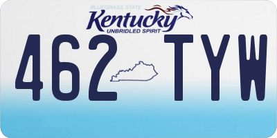 KY license plate 462TYW