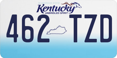 KY license plate 462TZD