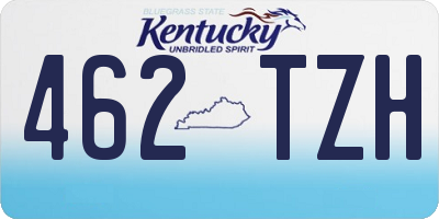 KY license plate 462TZH