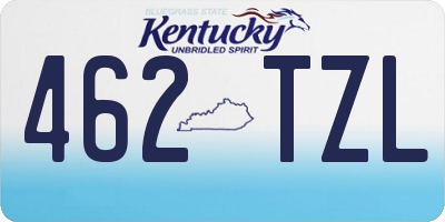 KY license plate 462TZL