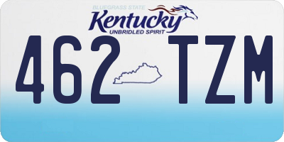 KY license plate 462TZM