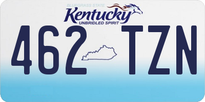 KY license plate 462TZN