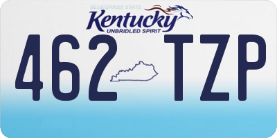 KY license plate 462TZP