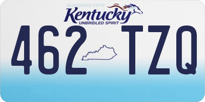 KY license plate 462TZQ