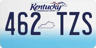 KY license plate 462TZS