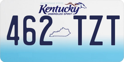 KY license plate 462TZT