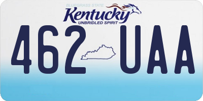 KY license plate 462UAA