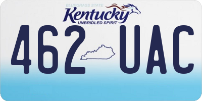 KY license plate 462UAC
