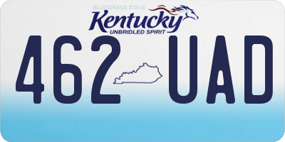 KY license plate 462UAD