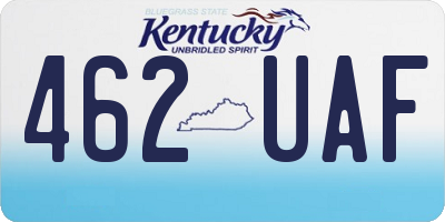 KY license plate 462UAF