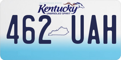 KY license plate 462UAH
