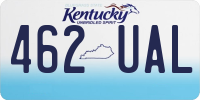 KY license plate 462UAL