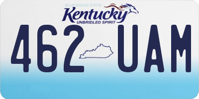 KY license plate 462UAM