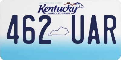 KY license plate 462UAR