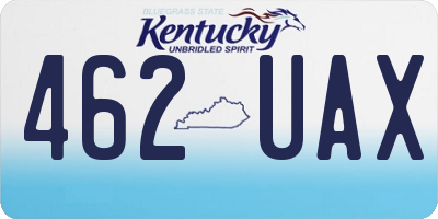 KY license plate 462UAX