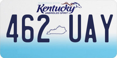 KY license plate 462UAY