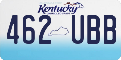 KY license plate 462UBB