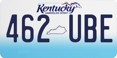 KY license plate 462UBE