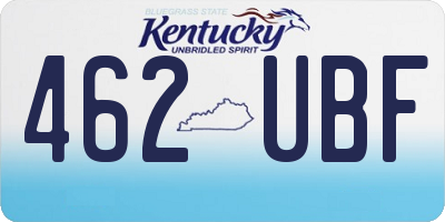 KY license plate 462UBF
