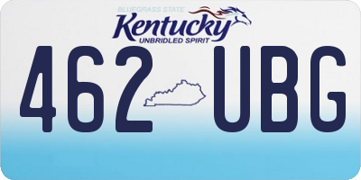 KY license plate 462UBG