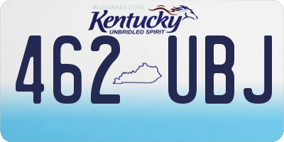 KY license plate 462UBJ