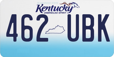 KY license plate 462UBK