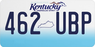 KY license plate 462UBP