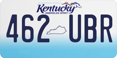 KY license plate 462UBR