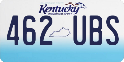 KY license plate 462UBS