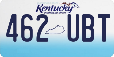 KY license plate 462UBT