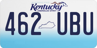 KY license plate 462UBU