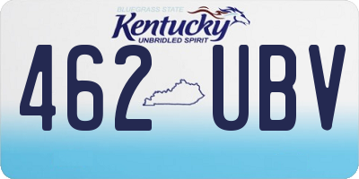 KY license plate 462UBV
