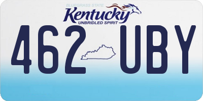 KY license plate 462UBY