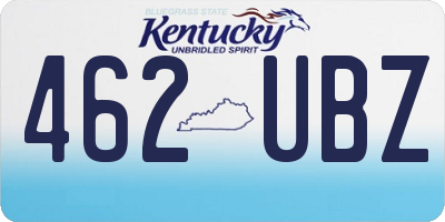 KY license plate 462UBZ