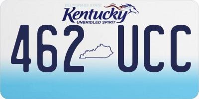 KY license plate 462UCC