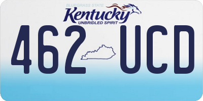 KY license plate 462UCD
