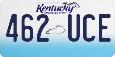 KY license plate 462UCE