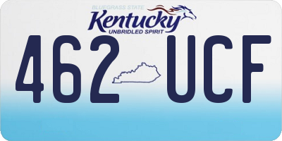 KY license plate 462UCF