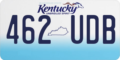 KY license plate 462UDB