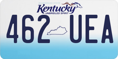 KY license plate 462UEA