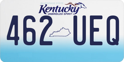 KY license plate 462UEQ