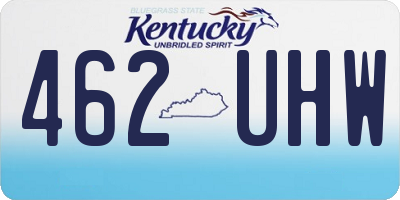 KY license plate 462UHW