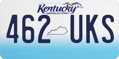 KY license plate 462UKS