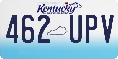 KY license plate 462UPV